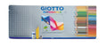 Set Giotto , confezione scatola in metallo, 50 colori ,2 matite ,1 gomma,1 temperino